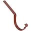 Ravna kuka za oluk 64-186  čelik 125 mm Bryza boja cigle RAL 8004,2