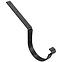 Ravna kuka za oluk 64-189  čelik 125 mm Bryza crna RAL 9005,2