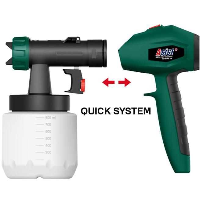 Električni pištolj za prskanje  800W. 800ml,3