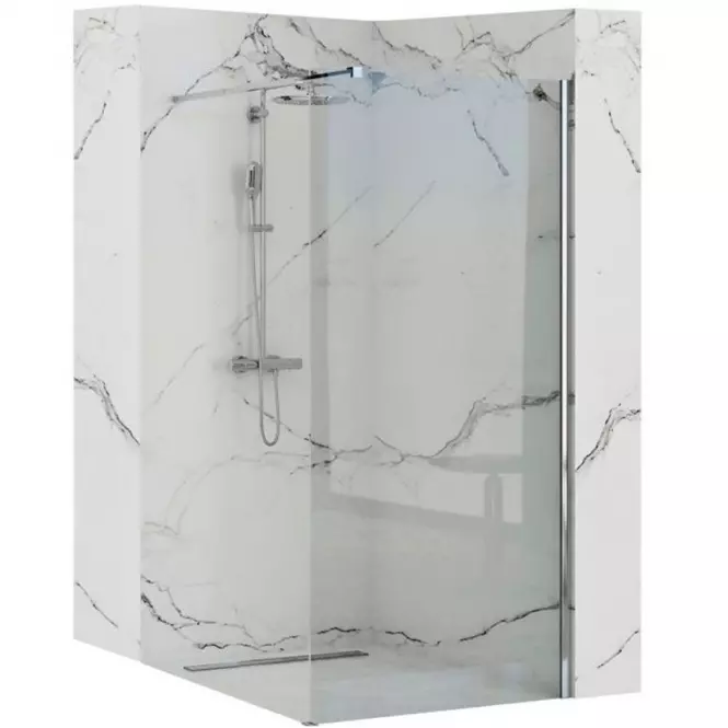 Tuš stijena Walk-in Aero ˝N˝ Rea K3021 110x195 chrom