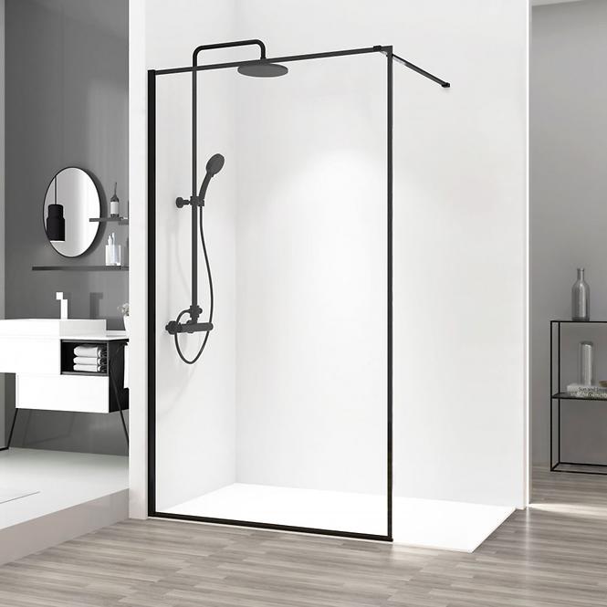 Tuš stijena Walk-in Bler Rea K7638 90x195 black