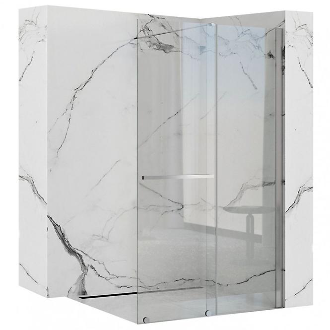 Tuš stijena Walk-in Cortis Rea K7210 100x200 chrom