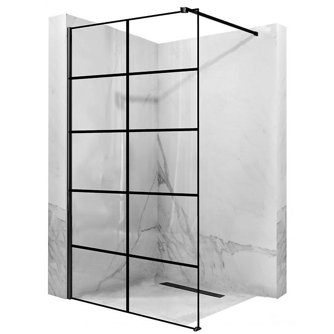 Tuš stijena Walk-in Bler-1 Rea K7952 80x195 black