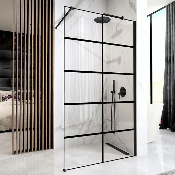 Tuš stijena Walk-in Bler-1 Rea K7952 80x195 black