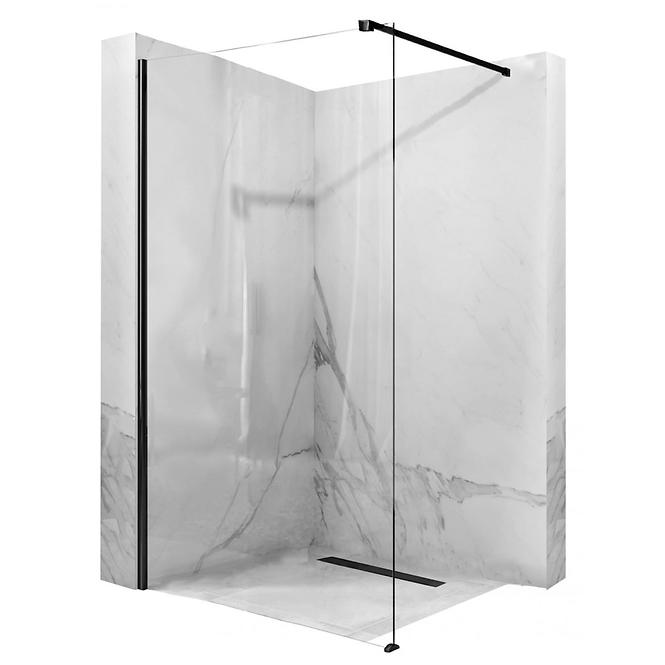 Tuš stijena Walk-in Aero Rea K6599 120x195 black