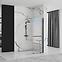 Tuš stijena Walk-in Cortis Rea K8880 120x200 black,6
