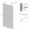 Tuš stijena Walk-in Aero Intimo Rea K4121 100x200 black,2