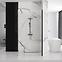 Tuš stijena Walk-in Aero Intimo Rea K4121 100x200 black,6