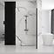 Tuš stijena Walk-in Aero Intimo Rea K4122 120x200 black,6