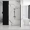 Tuš stijena Walk-in Aero Intimo Rea K4123 90x200 black,6