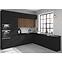 Kuhinjski ormarić Siena crni mat 60x60 Gn-72 1f (90°),4