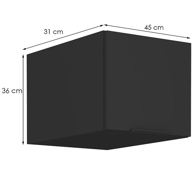 Kuhinjski ormarić Siena crni mat 40 Nagu-36 1f