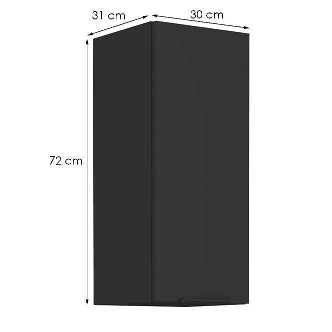 Kuhinjski ormarić Siena crni mat 30g-72 1f