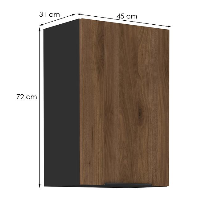 Kuhinjski ormarić Monza orah okapi 45g-72 1f