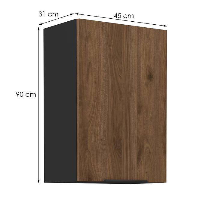 Kuhinjski ormarić Monza orah okapi 45g-90 1f