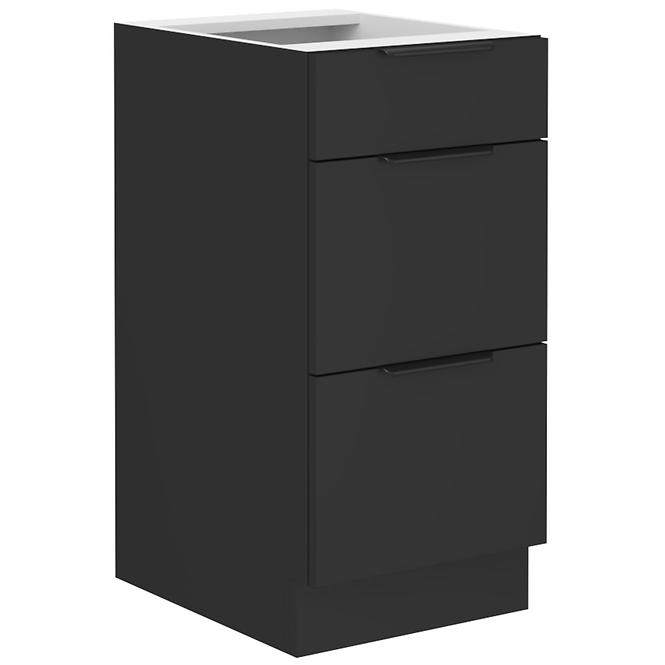 Kuhinjski ormarić Siena crni mat 40d 3s bb