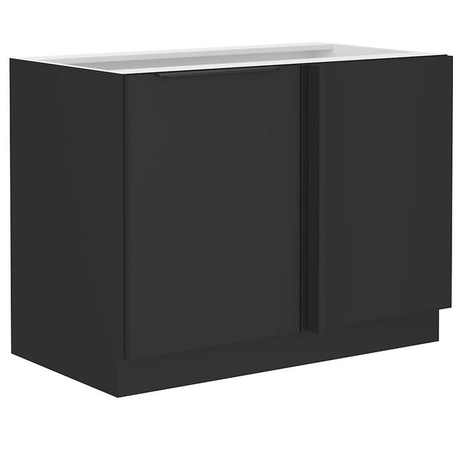 Kuhinjski ormarić Siena crni mat 105 Nd 1f bb