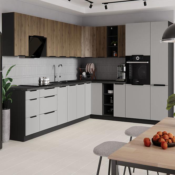 Kuhinjski ormarić Monza orah okapi 90x90 Dn 2f bb