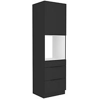 Kuhinjski ormarić Siena crni mat 60dps-210 1f 3s
