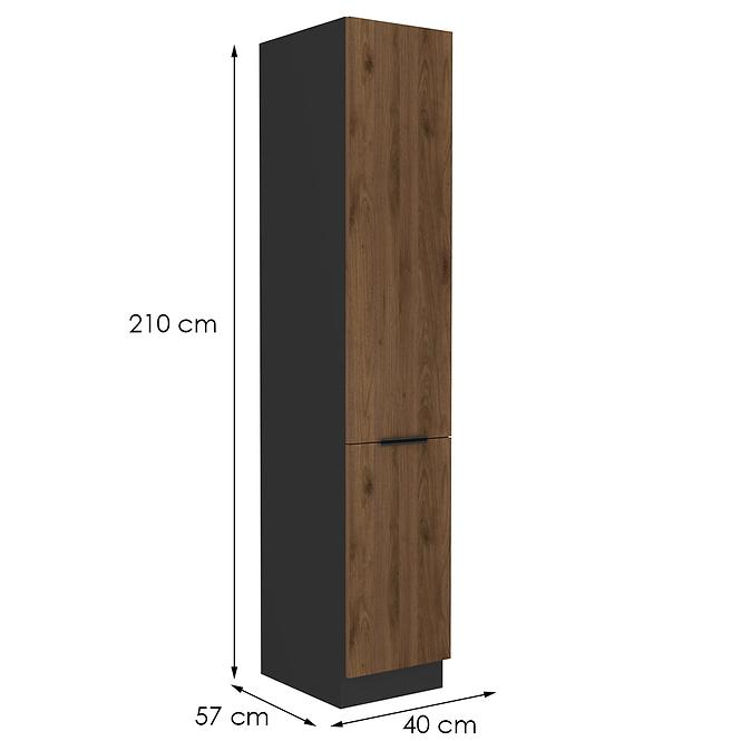 Kuhinjski ormarić Monza orah okapi 40dk-210 2f