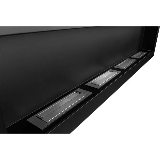 Biokamin 1600x400 crni mat