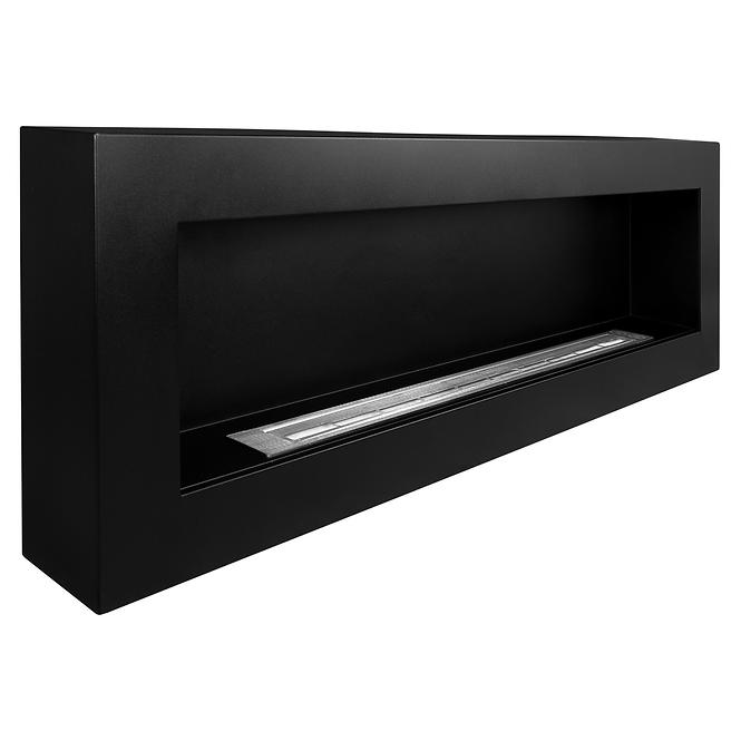 Biokamin 1200x400 box crni mat