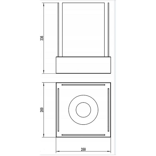 Bio-kamin sunset mini crni mat