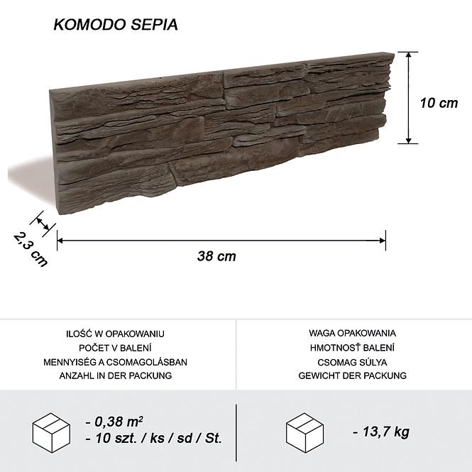Betonski kamen Komodo Sepia pak=0,38 m2