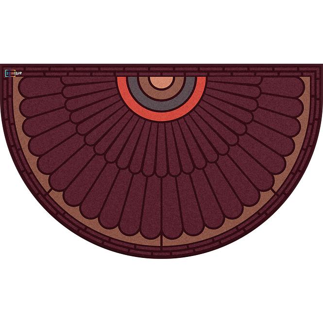 Otirač Polukrug Kr-602-1 45x75cm Domet Bordo