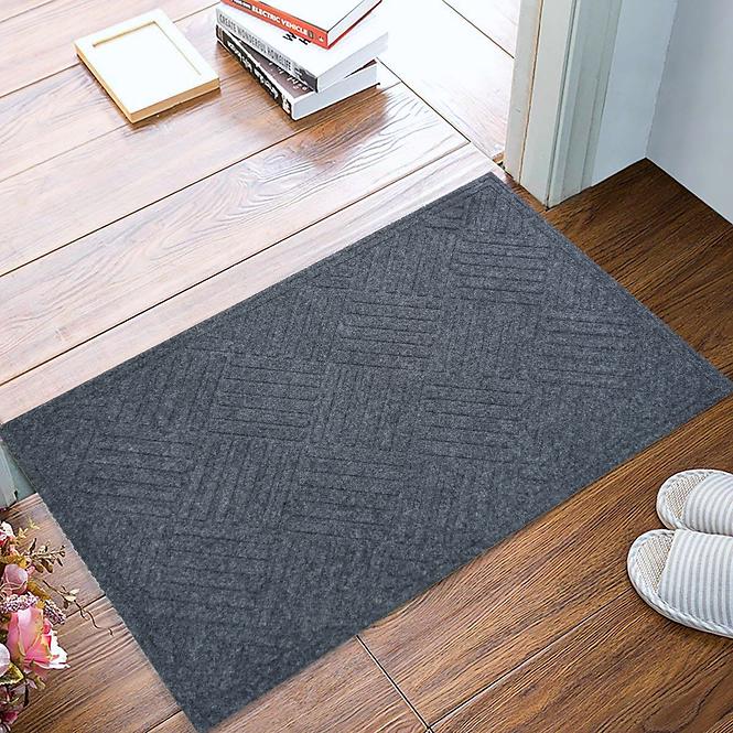 Otirač K-504-3 80x120cm Textile Siva