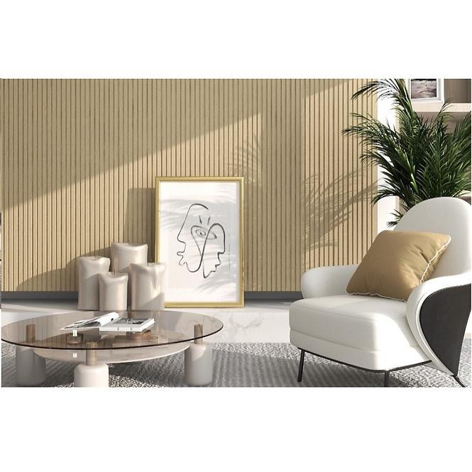 Zidni panel s lamelama MODERN LINE NORMAL Natural 12x122x2650mm