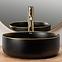 Nadgradni umivaonik Sami Black Matt/Gold Edge,5