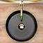 Nadgradni umivaonik Sami Black Matt/Gold Edge,6