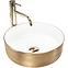 Nadgradni umivaonik Sami Gold Brush/White