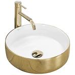 Nadgradni umivaonik Sami Gold/White