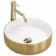 Nadgradni umivaonik Sami Gold/White