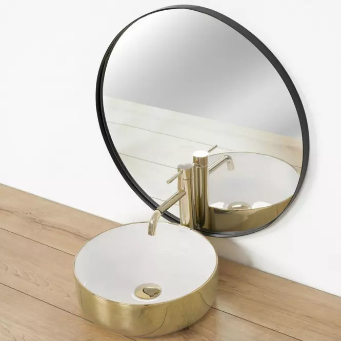 Nadgradni umivaonik Sami Gold/White