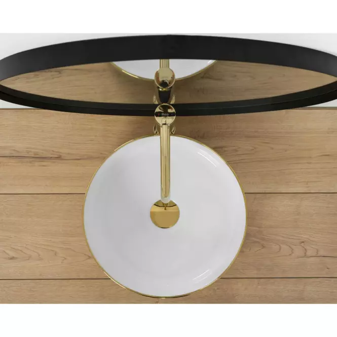 Nadgradni umivaonik Sami Gold/White