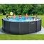 Intex montažni bazen s pumpom, Intex Graphite Gray, okrugli, 478 x 124 cm, 26384GS,3