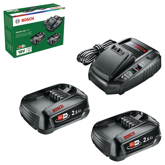 Starter set 18V - 2x Aku PBA 2.5 AH W-B + punjač  Bosch