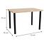 Stol Ron 110x70 Hrast Artisan,4