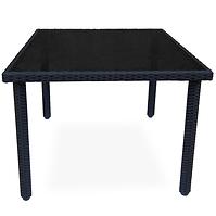 Stol od tehnoratana Dandy crni 90x90 cm