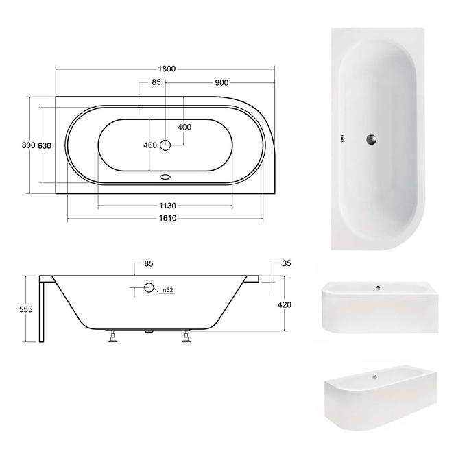 Kada Avita 180/80 P s okvirom