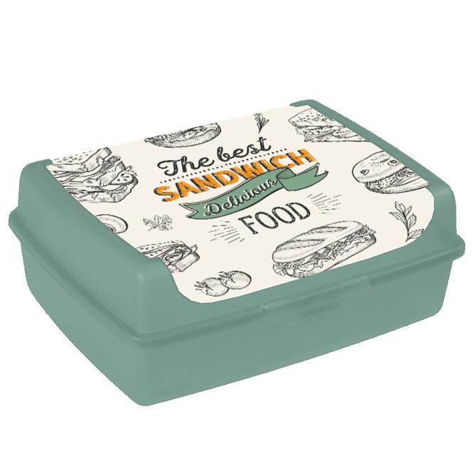 Posuda deco-click-box midi green 17x13x7 1l  315
