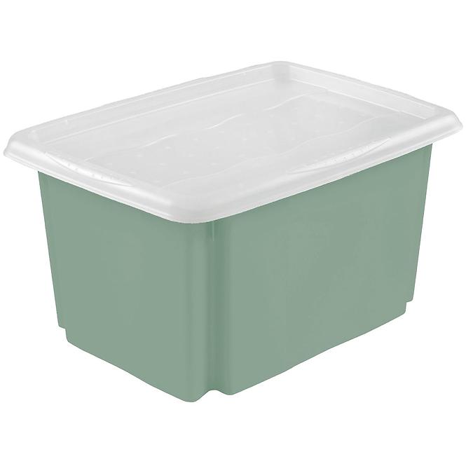 Kutija s poklopcem i kotačima nordic green 7l 315