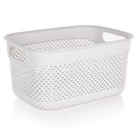 Plastična košara 23 x 17 x 12 cm, 3,3 l, bijela 4393891