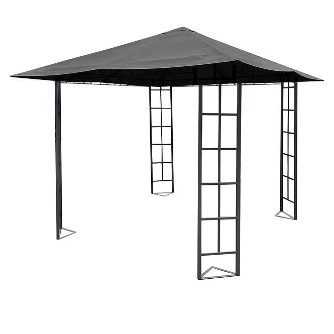 Vrtni paviljon 3x3x2,65 m sivi