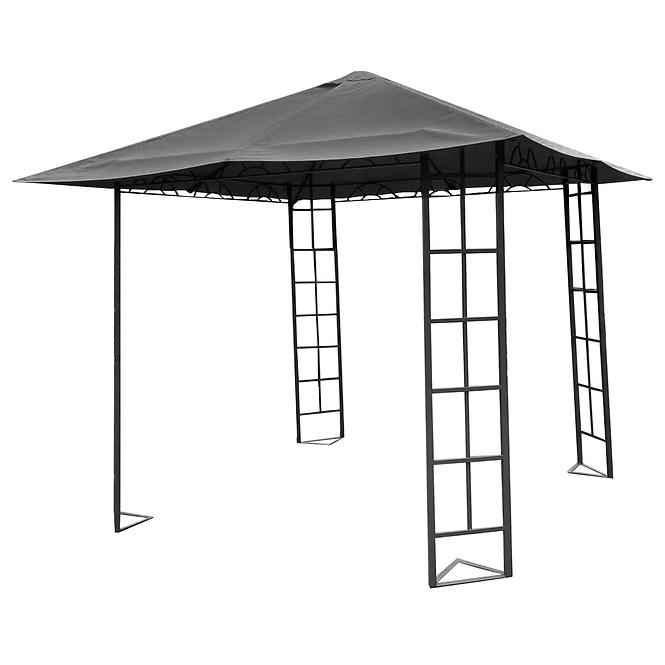 Vrtni paviljon 3x3x2,65 m sivi