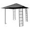 Vrtni paviljon 3x3x2,65 m sivi,2