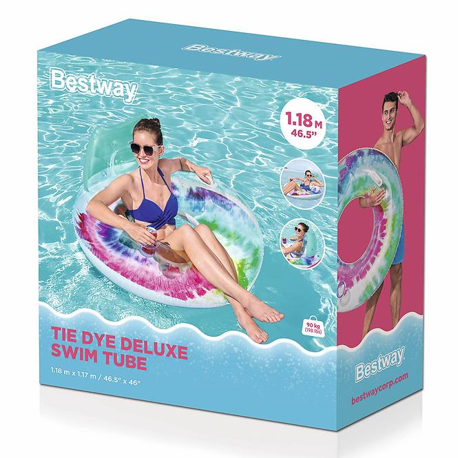 Kolut za plivanje Tie Dye Deluxe 1,18x1,17 m 43637